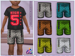 Sims 4 — Toddler Boy Shorts RPL154B by RobertaPLobo — :: Toddler Shorts RPL154B for boys - TS4 :: 6 swatches :: Custom