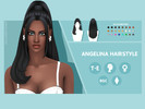 Sims 4 — Angelina Hairstyle by simcelebrity00 — Angelina Hairstyle - Maxis Match Hairstyle - Available for Teens-Elders -