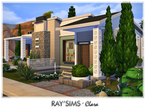 Sims 4 — Clara by Ray_Sims — This house fully furnished and decorated, without custom content. This house has 2 bedroom