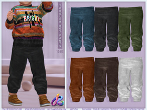 Sims 4 — Toddler Boy Pants 156B by RobertaPLobo — :: Toddler Pants 156B for boys - TS4 :: 6 swatches :: Custom thumbnail