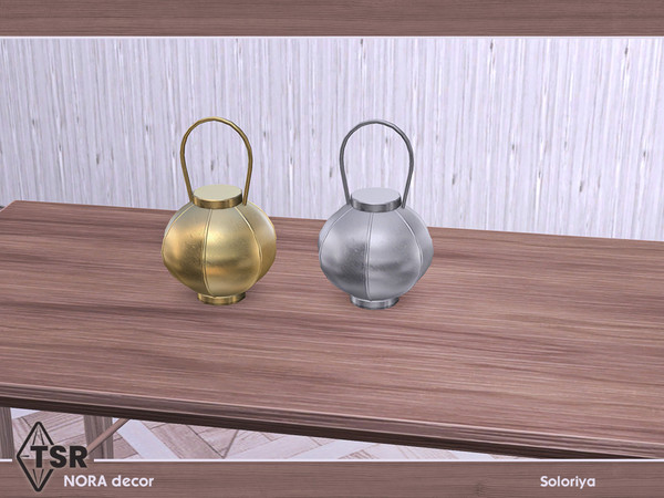 Sims 4 — Nora Decor. Decorative Lantern by soloriya — Decorative lantern. Part of Nora Decor. 2 color variations.