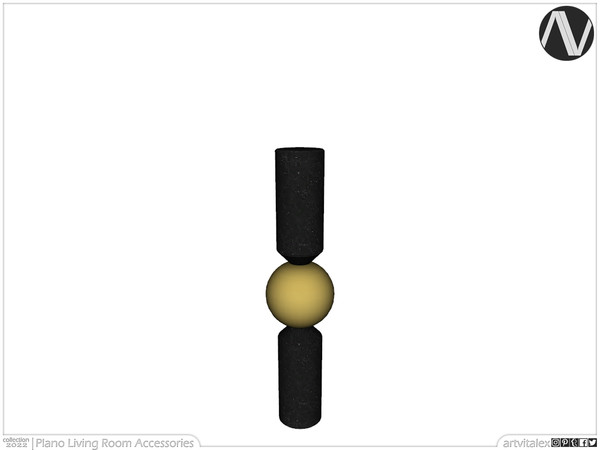 Sims 4 — Plano Decor Sphere And Cylinders by ArtVitalex — Decoration Collection | All rights reserved | Belong to 2022