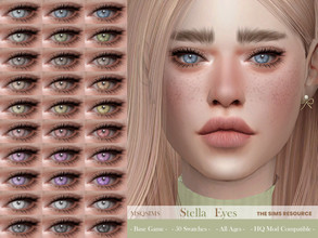 Sims 4 — Stella Eyes by MSQSIMS — These eyes are available in 50 swatches. It is suitable for Female/Male from Toddler-