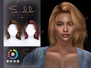 Sims 4 — Mi long wavy female hairstyle by S-Club by S-Club — Mi long wavy female hairstyle, with 10 swatches, hope you