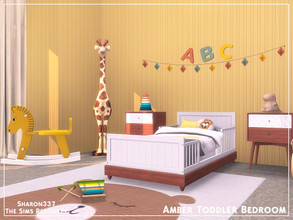 Sims 4 — Amber Toddler Bedroom - TSR CC Only by sharon337 — This is a Room Build 5 x 5 Room $6,557 Short Wall Height