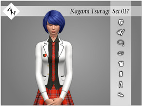 Sims 4 — Kagami Tsurugi - Set017 by AleNikSimmer — THIS IS THE FULL SET. -TOU-: DON'T reupload my items as yours. DON'T