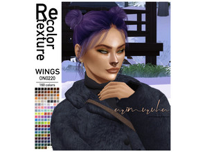 Sims 4 — [arimuruha] RETEXTURE WINGS ON0220 by Arimuruha — This version is nonHq and only with naturals + gray colors