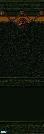 Sims 2 — Green Forever Dark Wall 1 by simwoman77 — Part of the Green Forever Set of Walls and Floors. Created by