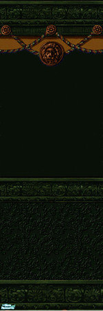 Sims 2 — Green Forever Dark Wall 2 by simwoman77 — Part of the Green Forever Set of Walls and Floors. Created by