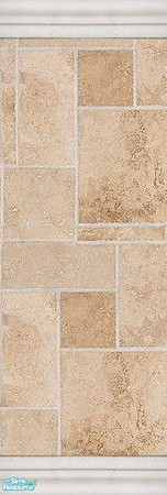Sims 2 — Sandy Stone Wall Set - Sandy Stone Wall 4 by rythmgitr — 5 walls, one floor. Perfectly tiled golden sand color