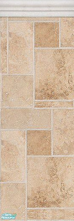 Sims 2 — Sandy Stone Wall Set - Sandy Stone Wall 2 by rythmgitr — 5 walls, one floor. Perfectly tiled golden sand color