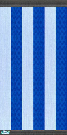 Sims 2 — TC67 Resting Corner - Blue Stripe Wallpaper by Riverwillows — Nice soothing wall done in blue and white textured