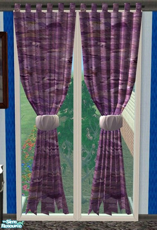 Sims 2 — TC67 Resting Corner - Curtains by Riverwillows — A nice cozy little sitting set, perfect for soothing frazzled