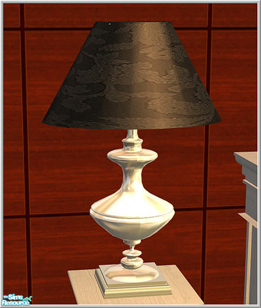 Sims 2 — Black&Silver deco set - B43 Classic Silver Tablelamp by Birgit43 — 
