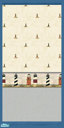 Sims 2 — Nautical Walls  by simal10 — Nautical inspired walls fit perfectly to your beach homes. Have fun!