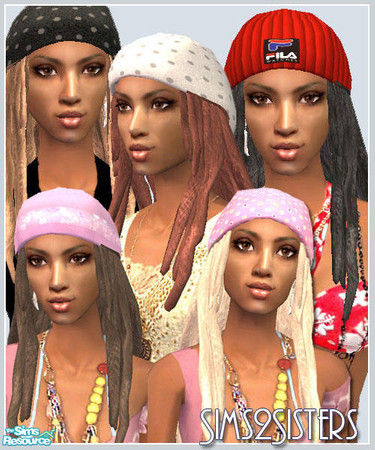 Sims 2 — S2S Rasta Style hair SET2 by sims2sisters — Available for child, teen, YA, adult and elder