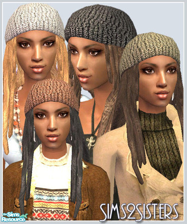 Sims 2 — S2S Rasta Style hair SET1 by sims2sisters — Available for child, teen, YA, Adult and elder