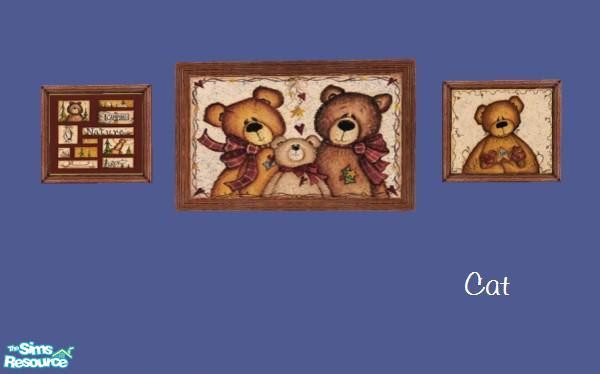 Sims 2 — Bear Family Portraits Set. by cat3cm — by cat