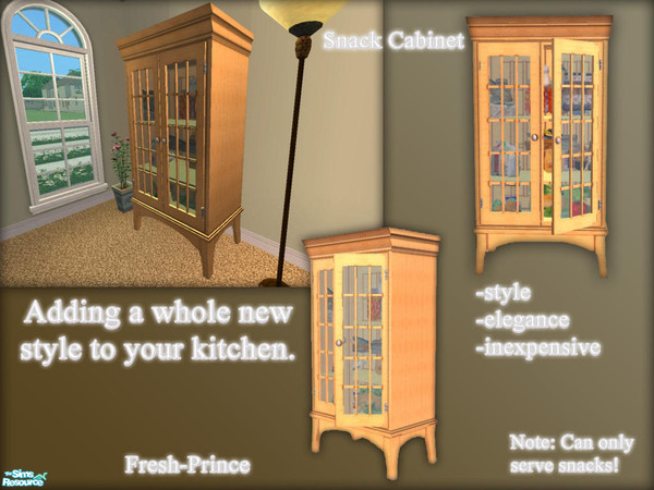 Sims 2 — Snack Cabinet by Fresh-prince — Buy this great snack cabinet today for only $300!!! It's a great gift and has a