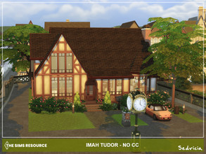 Sims 4 — Imah Tudor NoCC by Sedricia — Imah Tudor NoCC Waterlock Redoubt, Windenburg Family Tudor House Full Furnished