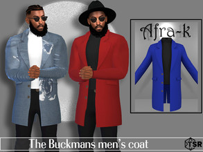 Sims 4 — The Buckmans men's coat with turtleneck top by akaysims — A couple set men's coat with a turtlenck top. Comes in