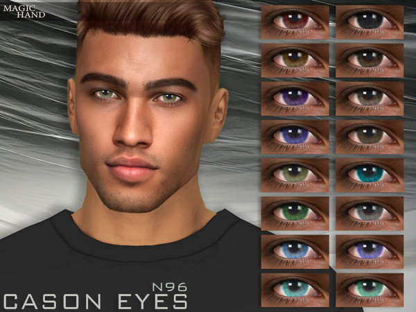 Sims 4 — Cason Eyes N96 by MagicHand — Eye lenses for males and females in 18 colors - HQ compatible. Preview - CAS