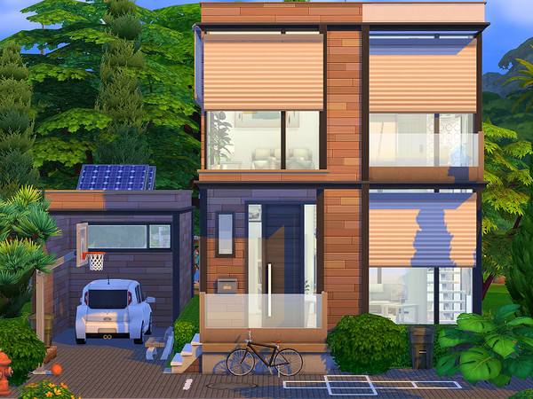 Sims 4 — Single Mom House - no CC by Flubs79 — this is a cozy modern house for a single mom the build has 1 bath and 1