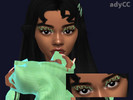 Sims 4 — lele eyeliner by adyCC — hi! new eyeliner, 4 pastel swatches, base game compatible