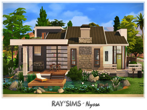 Sims 4 — Nyssa by Ray_Sims — This house fully furnished and decorated, without custom content. This house has 3 bedroom