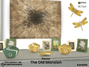Sims 4 — The Old Mansion decos by kardofe — Second part of The Old Mansion bedroom, this time it's all about decoration,