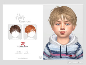 Sims 4 — G39 Toddler Hair Retexture Mesh Needed by remaron — Hair retexture for Toddler in The Sims 4 PLEASE READ BEFORE