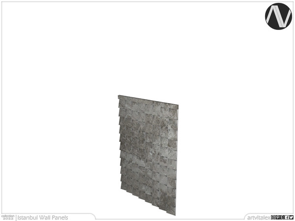 Sims 4 — Istanbul Wall Panel With Cutout Geometric Lamp Short by ArtVitalex — Decorative Collection | All rights reserved