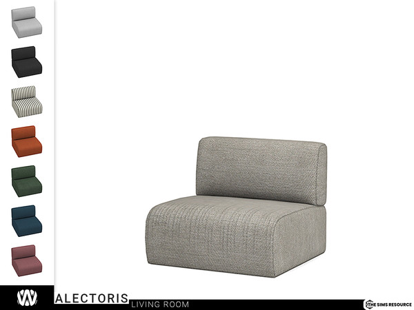 Sims 4 — Alectoris Living Chair by wondymoon — - Alectoris Living Room - Living Chair - Wondymoon|TSR - Creations'2022