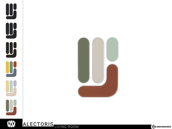 Sims 4 — Alectoris Wall Decor by wondymoon — - Alectoris Living Room - Wall Decor - Wondymoon|TSR - Creations'2022