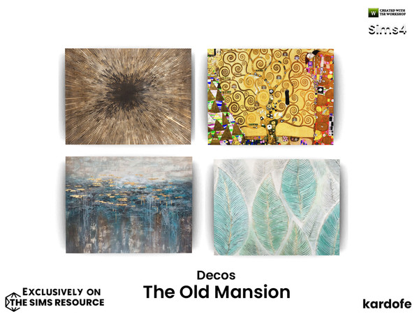 Sims 4 — The Old Mansion Picture by kardofe — Large canvas, in four different options
