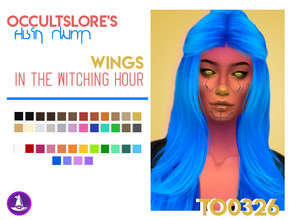 Sims 4 — TO0326 - WINGS Recolor by rachirdsims — Recolored in the old "Witching Hour" palette. 24 shades