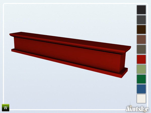 Sims 4 — Luton Header 2x1 by Mutske — Part of the constructionset Luton. Made by Mutske@TSR.