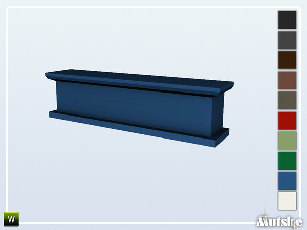 Sims 4 — Luton Header 1x1 by Mutske — Part of the constructionset Luton. Made by Mutske@TSR.