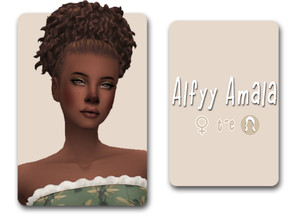 Sims 4 — Amala Hairstyle by Alfyy — Alfyy Amala Hairstyle Part of The Island Living (Part One) Addon! You can support me