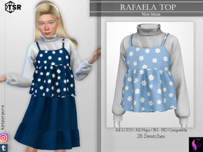 Sims 4 — Rafaela Top by KaTPurpura — Blouse with drop in the waist along with a turtleneck sweater