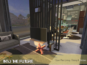 Sims 4 — Into The Future - Open Plan Living and Kitchen by fredbrenny — An all in one I give to you! An open plan in a