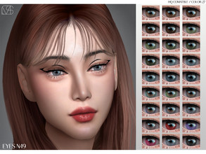 Sims 4 — LMCS Eyes N49 by Lisaminicatsims — -New Mesh -Face Paint category -HQ comatble -27 swatches -All Skin