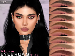 Sims 4 — Vera Eyebrows N148 by MagicHand — Thick eyebrows in 13 colors - HQ Compatible. Preview - CAS thumbnail Pictures