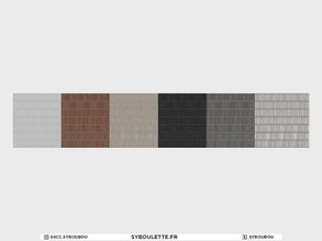 Sims 4 — Loft - Floor: Vertical brick by Syboubou — Vertical brick floor, available in 6 color swatches.