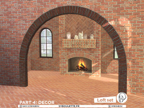 Sims 4 — Patreon Early Release - Loft set Part 4: Decor by Syboubou — This is a massive build set in the vibe of loft