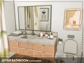 Sims 4 — Jovan Bathroom (TSR only CC) by xogerardine — Tiny bathroom for your sims!