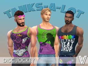 Sims 4 — Tanks A Lot Disc Jockey by SimmieV — Keep them on the dance floor all night when you wear one of these 8 DJ