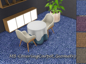 Sims 4 — MB-CoveringCarpet_Geometry by matomibotaki — MB-CoveringCarpet_Geometry modern carpeting with a geometric