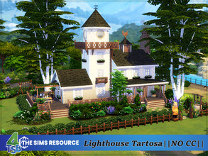 Sims 4 — Lighthouse Tartosa by Bozena — The house is located in the Terra Amorosa . - Tartosa. Lot: 40 x 30 Value: $ 117
