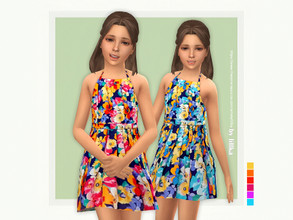 Sims 4 — Carla Dress by lillka — Carla Dress 6 swatches Base game compatible Custom thumbnail